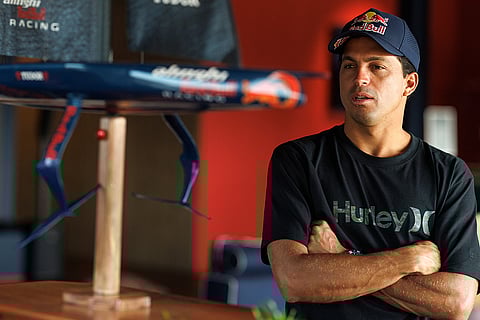 Alinghi Red Bull Racing base: Surfing Legend Kai Lenny
